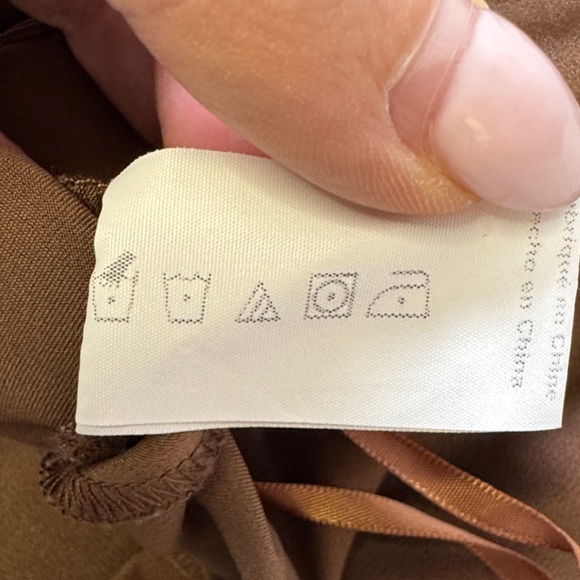 MOTF Brown Quiet Luxury Dress Pants High Rise Straight Leg Hidden Zip Size S - Picture 7 of 7